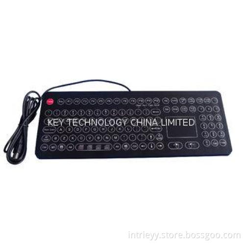 With Touchpad Desk Top Industrial Membrane Keyboard with FN